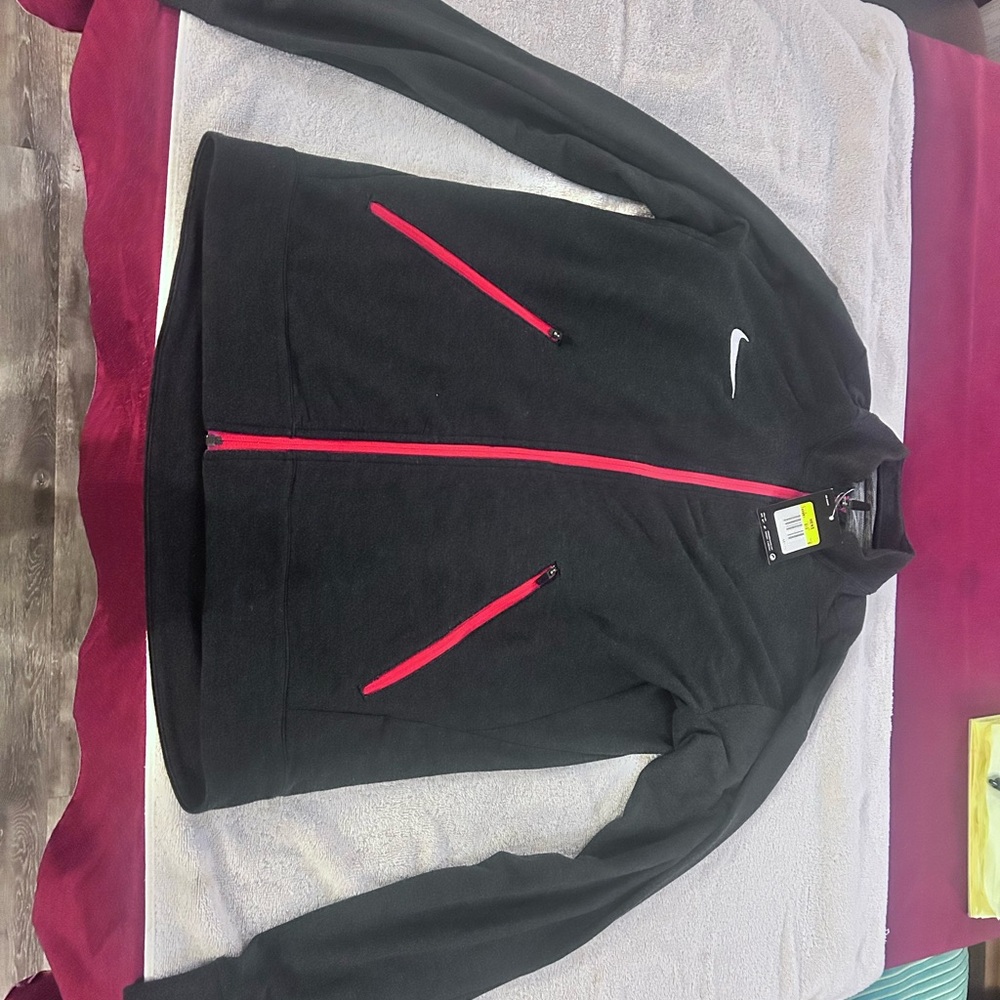 Nike Black and Red Performance Jacket